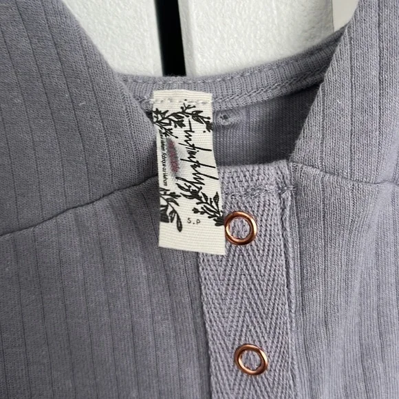 Free People Grayish Purple Ribbed Midi Dress, NWOT - Picture 4 of 6